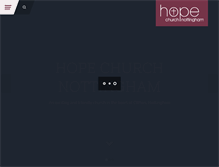 Tablet Screenshot of hopechurchnottingham.org